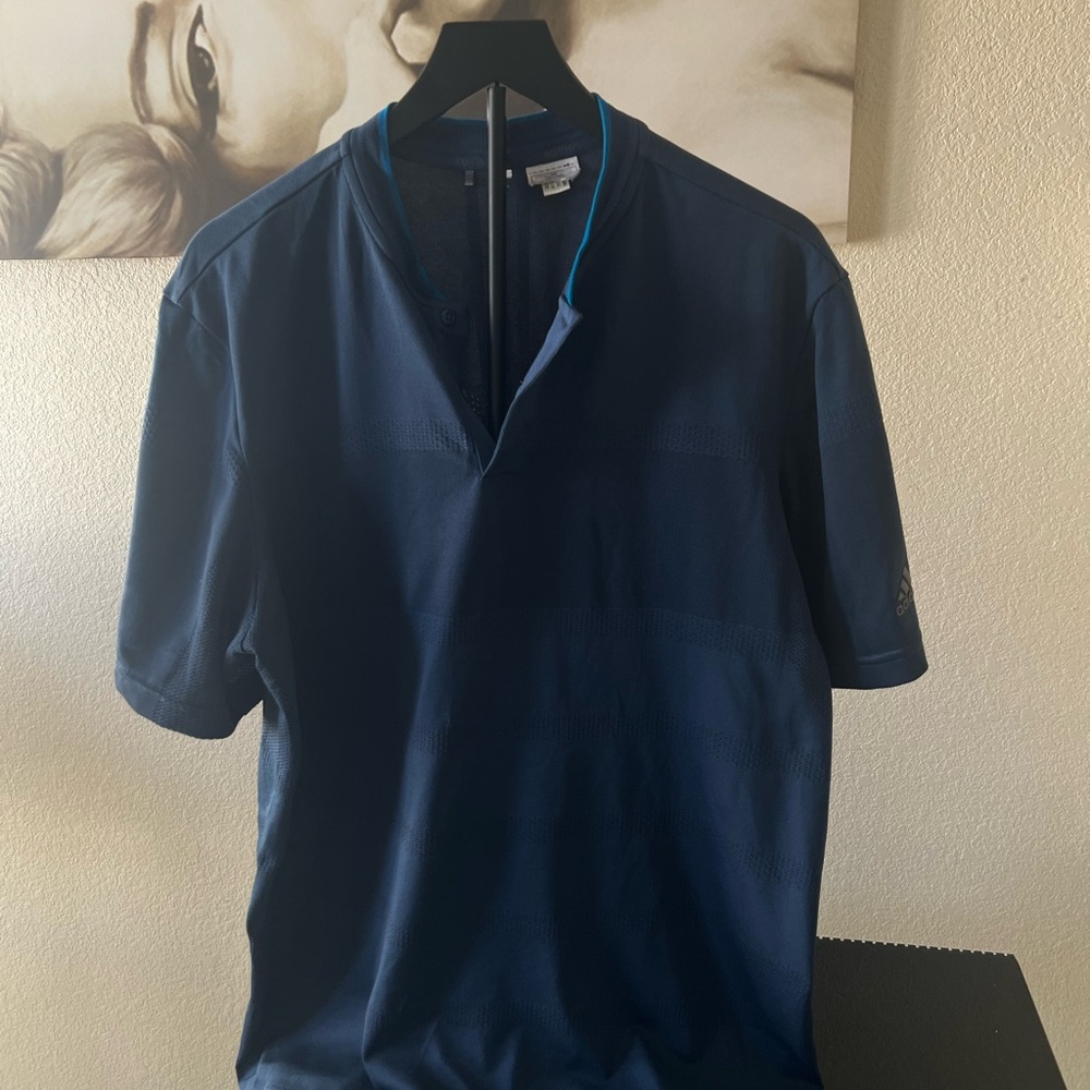 adidas Men's Dark Blue Polo Shirt